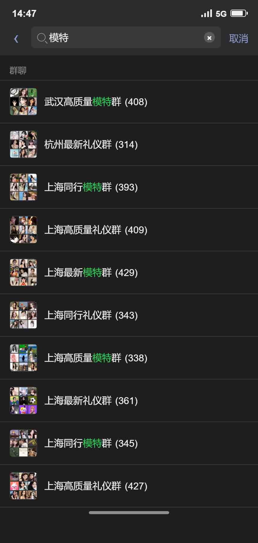 上海 上海模特群 模特群